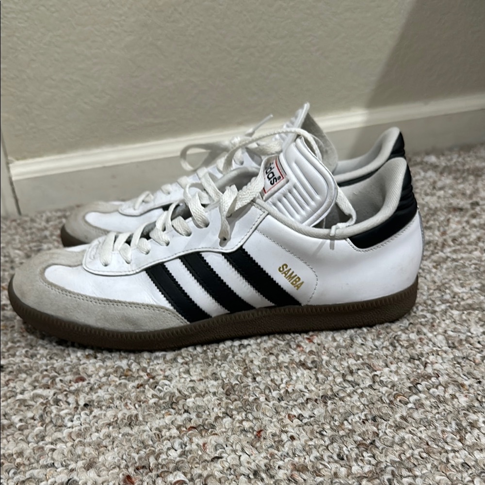 Adidas Samba White and Black Sneakers